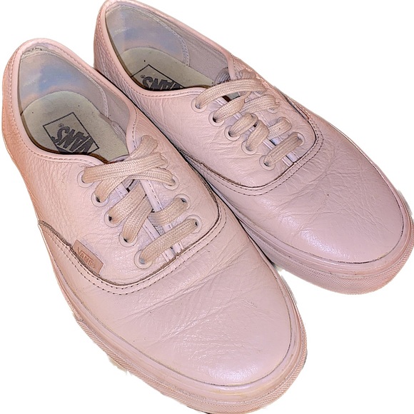 Vans Authentic Pink Leather shoes - Picture 1 of 4